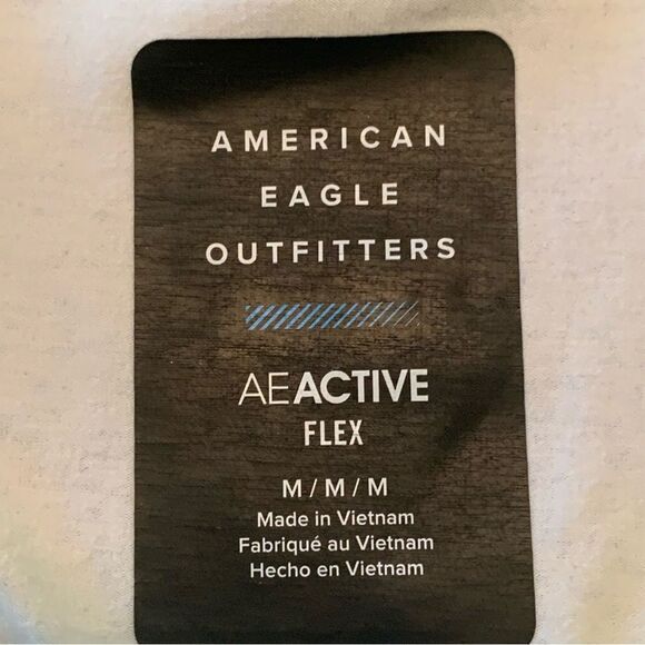 AMERICAN EAGLE OUTFITTERS Active Flex T-Shirt Men’s Medium Neon Green Black. - Picture 5 of 10